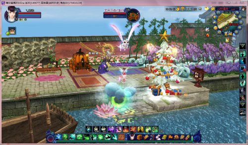 倩女2家园花卉景观展示