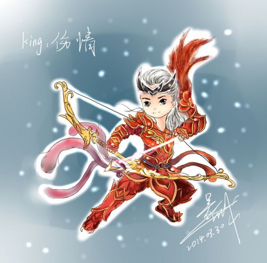 倩女Q版伙伴有爱手绘