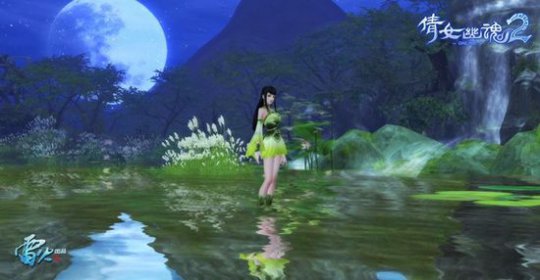 玄幻风格的夜间沙场,静谧中等待英雄来战!