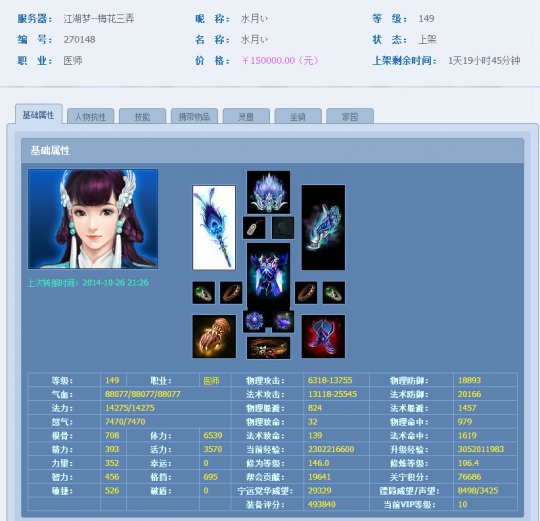 倩女藏宝阁大神盘点:水月ぃ