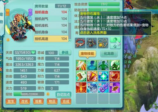 99级全五技能宝宝