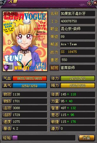 89祭师的装备武器属性一览