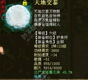 6级双-敏护身符