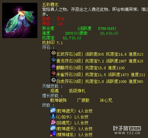 5789活跃五彩霞衣