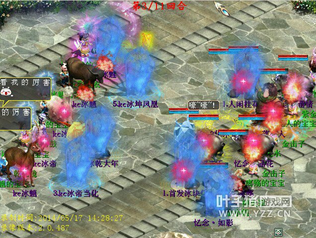 忆念家族的伙伴们中了灵宝的天蓬转世技能