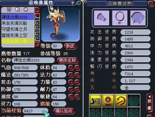 梦幻西游2个性宠