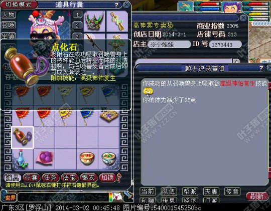 点化石