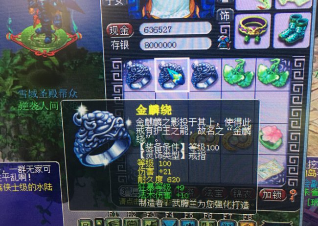 鉴定灵饰