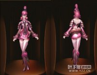 策马同游女装，佩戴有心形耳环