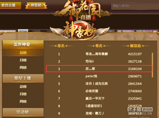 【金马同庆】第一战力神豪天骄丶厉哥